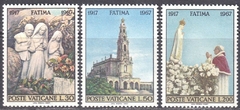 22355 ..... VATICANO - 50 ANOS DA APARIÇÃO DE FATIMA - 1967 - SERIE