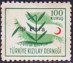 23071 ..... TURQUIA - COM SOBRECARGA - CRUZ VERMELHA