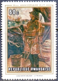 23226            RWANDA  -  PINTURA DE PESCADOR  -  60 c.