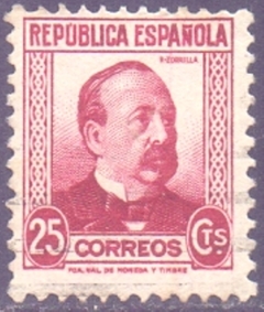 23238           ESPANHA  -    R.  ZORRILLA    -   25 CTS.  - USADO