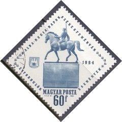 23471 HUNGRIA - ESTÁTUA EQUESTRE - 1964 - USADO