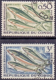 23754   CONGO   -   PEIXES   ELEGATIS  BIPINNULATUS  -  SERIE