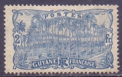 23878 .... GUYANA FRANCESA - PRAÇA DAS PALMEIRAS, EM CAIANA - 2 FRANCOS - 1904