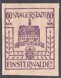 2479 .... FINSTERWALDE - TEATRO - 60 + 40 Pf - 1946