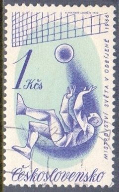 24876 CHECOSLOVÁQUIA - VOLEY BALL - 1 Kcs - 1966 - USADOS