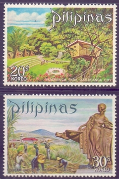 25069 FILIPINAS - PLANTAÇÃO DE CANA DE AÇÚCAR E PARQUE PASONANGA - SERIE