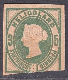 2553 .... ALEMANHA - HELIGOLAND - 3 FARTHING + 5 PFENNIG