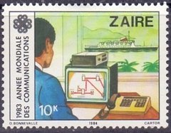 25610 ZAIRE - ANO MUNDIAL DE COMUNICAÇÕES - 10 K - 1983