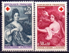 25719 ..... CRUZ VERMELHA - FRANÇA - 1968 - SERIE MINT