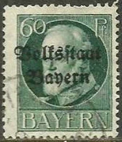 2573 .... BAVARIA - SOBRECARGA Bolfsftaat Bayern - 60 Pf