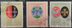 26198 LIECHTENSTEIN - LOTE COM 3 SELOS 1971