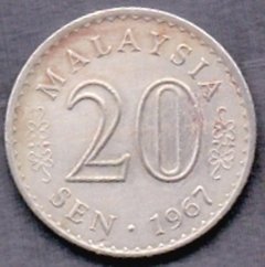 M2621 MALAYA - 20 SEN 1967 - NÍQUEL - comprar online