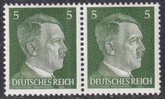 2866 ..... ALEMANHA REICH - ADOLF HILER - PAR DE SELOS COM GOMA - 5 Rpf - 1941