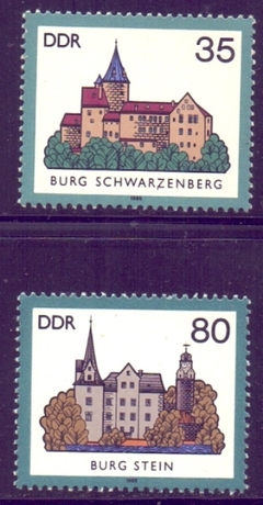 2978 / 9 .... ALEMANHA D D R - BURGOS - 1985 - MINT