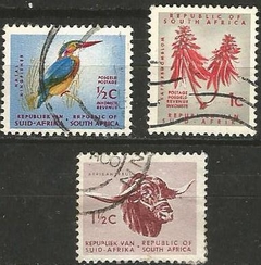 31430 AFRICA DO SUL - LOTE COM 3 SELOS