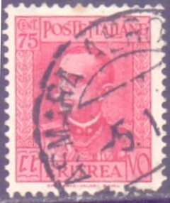 32154 .... ERITREA - REI DA ITALIA. VITOR EMMANUEL I I I - 75 CENTS - USADO - comprar online