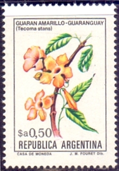 32290 .... ARGENTINA - FLOR GUARAN AMARILLO-GUARANGUAY - Sa 0,50 - NOVO