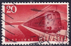 32491 .... SUÍÇA - CENTENÁRIO DA FERROVIA SUIÇA - 20 - USADO