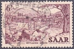 324 ..... S A A R - METTACHER BRUCKE ( PONTE SUSPENSA ) - 6 F - 1952 - USADO - comprar online