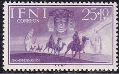 32713 ...... I F N I - PRÓ INDÍGENAS 1955 - 25 + 10 cts