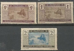 34717 MAURITANIE - LOTE COM 3 SELOS