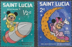 34856 SAINT LUCIA - MICKEY E MINNIE