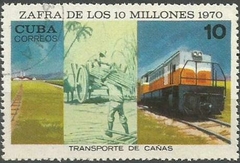 34975 CUBA - ZAFRA DE LOS 10 MILLIONES 1970 - TRANSPORTE DE CANAS