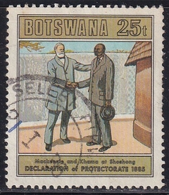 35696 ... BOTSWANA - DECLARAÇÃO DO PROTETORADO DE 1885 - USADO