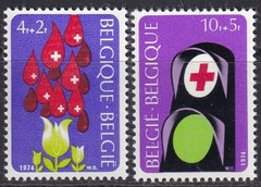 35733 ..... BELGICA - CRUZ VERMELHA - 1974 - SERIE MINT