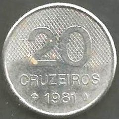 V362 REPÚBLICA - 20,00 CRUZEIROS 1981 - IGREJA DE OURO PRETO ( INOX ) - comprar online