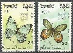 36733 CAMBOJA - BORBOLETAS 1989