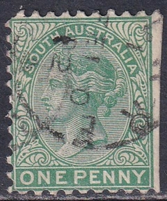 37021 ..... SOUTH AUSTRALIA - RAINHA VICTORIA - 1 PENNY - USADO