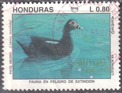 37307 ...... HONDURAS - FAUNA EM PERIGO DE EXTINÇÃO - PATO NEGRO - 0,80 - USADO