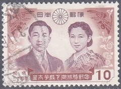 37373 ....... JAPÃO - CASAMENTO REAL - AKIHITO e MICHIKO - 1959 - USADO