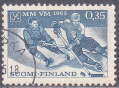 37425 ......... FINLANDIA - CAMPEONATO MUNDIAL DE HOCKEY NO GELO - 1965 - USADO