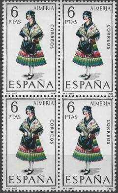 38676 ESPANHA - QUADRA TRAJES TIPICOS ALMERIA - 6 PTAS