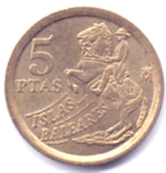 M4100 ESPANHA - 5 PESETAS 1997 - BR/AL - comprar online