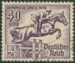 616 OLIMPÍADA DE BERLIN - EQUITAÇÃO - 40 + 35 Pf. - 1936 - USADO