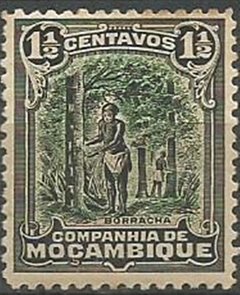 7355 .... CIA MOÇAMBIQUE - BORRACHA - 1 1/2 CENTAVOS