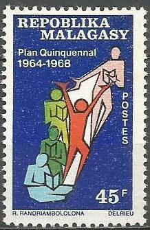 7819 MALAGASY -  PLAN QUINQUENAL 1968