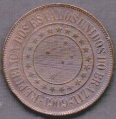 827 REPÚBLICA - 40 REIS 1909 - BRONZE