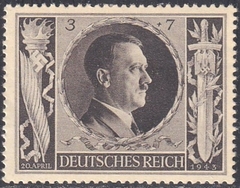 844 ... 54º ANIVERSÁRIO DE ADOLF HITLER - 3 + 7 Pf - 1943 - comprar online