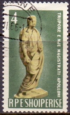 15835 ALBÂNIA - ESTÁTUA D E APOLO - 4 - 1966