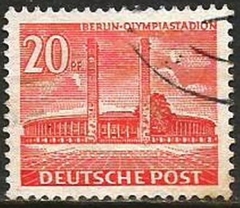 3243            ALEMANHA  -  DEUTSCHE  POST  -   ESTADIO OLIMPICO DE BERLIN  -  20 Pf.  - USADO