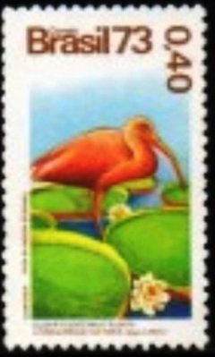 C0825 FLORA e FAUNA - GUARÁ e VITÓRIA RÉGIA - 0,40 - 1973