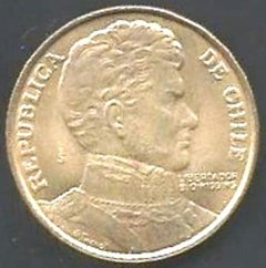 M1143 CHILE - 10 PESOS 2010 - BRONZE / ALUMÍNIO - F C