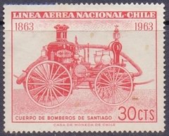 17066 ...... CHILE - CENTENÁRIO DO CORPO DE BOMBEIROS - 30 cts - 1963 - NOVO SEM GOMA