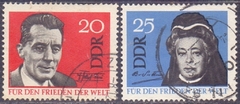 1049/50 ALEMANHA D D R - PREMIO NOBEL - SERIE - 1964