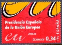 24977 ESPANHA - PRESIDÊNCIA ESPANHOLA DA UNIÃO EUROPEIA - 0,34 DE EURO - USADO