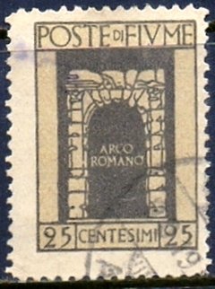 24753 FIUME - ARCO ROMANO - 25 CENTESIMI - USADO